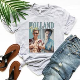 Tom Holland Retro 90's Shirt Inspiring Rap Hip Hop Tom Holland Homage Tee Vintage Tom Holland T-Shirt Kawaii Graphic Tee Tops