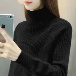 New Fashion Women Pure Pullover Woolen Sweater Autumn Winter Thickened Warm Cashmere Bottom Sweater Quality Female Sweaters Coat