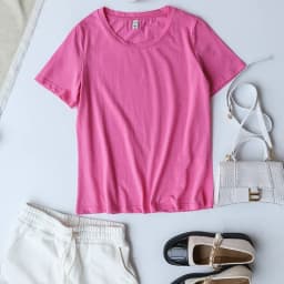94% Cotton Summer Fashion Women T Shirt Basic O-Neck Girls Tops Black Tee Shirt Femme Camisetas De Mujer M30146