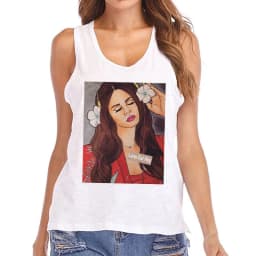 Hip Hop Vest Lana Del Rey Ldr Sailing T Shirt Tank Top Harajuku Women Vintage T-Shirt Streetwear Female Tshirt