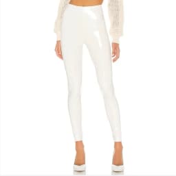 Faux Leather Purple Women Shiny PVC Pants Sexy Slim Leggings Latex Stretchy High Waist PU Bodycon Pants NEW Summer Trousers