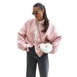 Bornladies Women's Short Fur Jacket Autumn Winter Thick Loose Casual Chic Cardigan Female Warm Fashion Solid Color Short Coat
