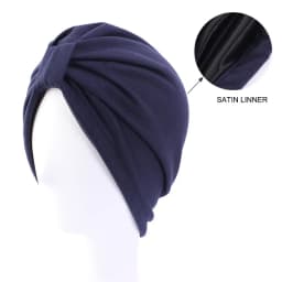 Elastic Top Knotted Women's Turban Cap Muslim Headscarf Hat Female Head Wraps Lady Hair Loss Chemo Cap Daily Bandana Beanie