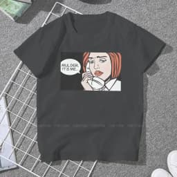 Roy Lichtenstein Pop Art Comics Women T Shirt Mulder its Me Female Tops Harajuku Funny Tees Ladies 5XL Cotton Tshirt