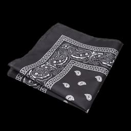 Fashion Hip Hop Bandana Kerchief Unisex Black Hair Band Neck Scarf Headwear Wrist Wraps Head Square Scarves Print Handkerchief