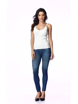 High Waist Faux Denim Print Leggings Women Sexy Skinny Pencil Pants Tummy Control Seam-free Shapewear Trousers No Pocket