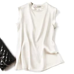 Korean Women's Summer Elegance Shirt Fashion Satin Tank Top Ice Silk Office Lady Blouse Elegant Summer Blusas