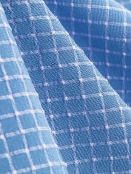 Tonval Lavender Contrast Collar and Cuff Plaid Rockabilly Vintage Style High Waist Women Summer Elegant Formal Swing Dresses