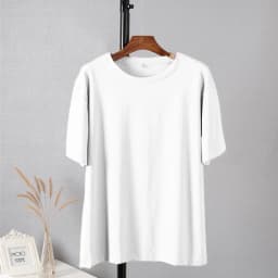 Hirsionsan Trendy 100% Cotton T Shirts for Women Summer Soft O-neck Short Sleeve Solid Tees Female Simple Loose Streetwear Tops