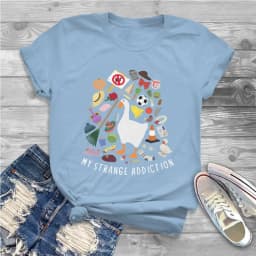 My Goose Addiction Women TShirt Untitled Goose Game Girls Graphic Tops 4XL Cotton Female T Shirt Funny Hipster Gift