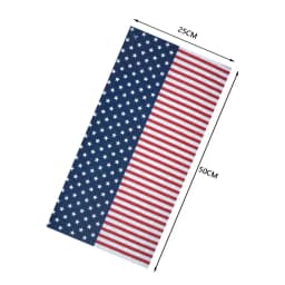 Flag of United States Bandana Neck Gaiter Unisex USA America Flag Pattern Headscarf Hiking Headband Cycling Face Cover Balaclava