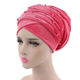 Rhinestone Velvet Muslim Scarf Hijab Ready to Wear Turban Caps African Hat Women's Head Wraps Female Headscarf Bonnet