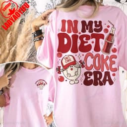 In My Diet Coke Era Women Shirt Funny Little Miss Diet Coke T Shirt Soda Lover Workout Apparel Gift for Her Cotton Tops