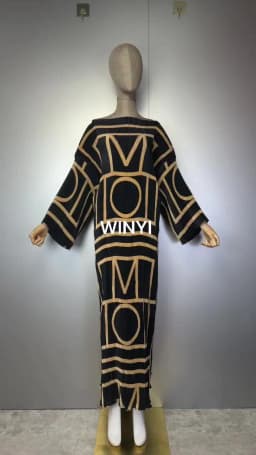 WINYI Summer Pleated Elastic Loose Dress Holiday Boho Beach Cover up Maxi Kaftan Abaya Muslim Woman Dubai Luxury Party Dresses