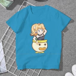 Cute Bowsette Flying 4XL TShirt for Girl Princess Peach Comfortable Gift Clothes T Shirt Stuff Hot Sale