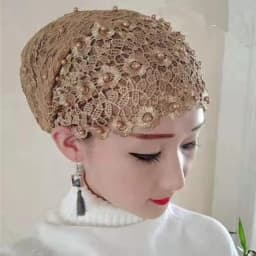New Beading Women's Turban Cap Embroidery Fashion Female Head Wraps Muslim Headscarf Bonnets Cancer Chemo Hat