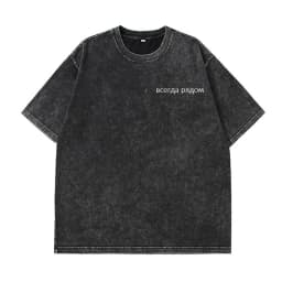 Hirsionsan Y2k Quality Oversized Acid Washed T Shirt Women Vintage Print T-shirts Streetwear Wash Tee Girl Luxury Brand Tops