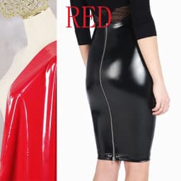 Women Casual PU Leather Bodycon Midi Skirt Ladies Faux Leather Pencil Skirt Hip Wrapped Back Zip Shiny PVC High Waisted Custom