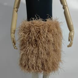 100% Ostrich Feather Length 50cm Women's Stretch Skirt Birthday Party Dress Multicolor Can Be Customized