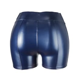 S-5XL Sexy Nightclub Costumes Shorts Women PU Leather Black Shorts High Waist Solid Color Green Brown Navy Fashion Summer