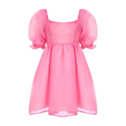 Women's Clothing Puffy Dresses y2k Aesthetic Solid Color Square Neck Bubble Sleeve Dress Sweet 2000s Party Dresses Streetwear