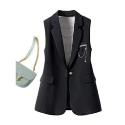 Fashion Suit Vest Jacket Women New 2026 Spring Summer Korean Loose Sleeveless Blazer Waistcoat Coat Female Casual Lady Tops