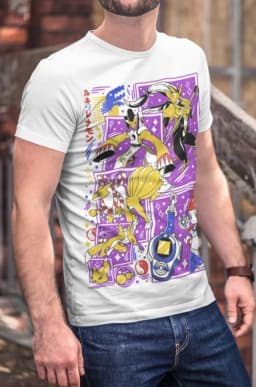 Camiseta Renamon camisa de Relemon Sakuyamon Taomon Rika Nonaka