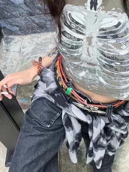 Punk Aesthetic Cyber Retro X-ray Skeleton Print Rib Sleeveless Vest ArmyGreen Crop Top Designer Clothes Women 2024 Summer Emo