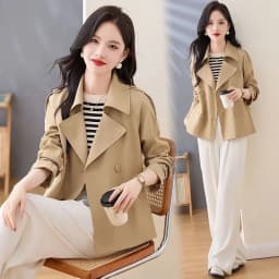 High End Suit Jacket For Petite Women 2026 Spring And Autumn New Casual Top Temperament Thin Windbreaker