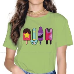 Steven Universe Animation Science Fiction TShirt for Woman Girl 5XL He Crystal Gems Soft Leisure Sweatshirts T Shirt Novelty