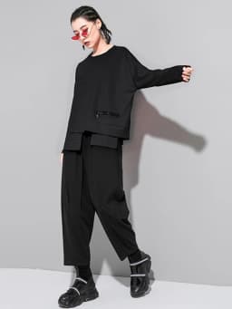 Amax luluE 2025 Spring Korean Women Fashion Tops Loose Tee Shirts Ladies Classic Vintage Casual O Neck Solid Punk Cotton Clothes