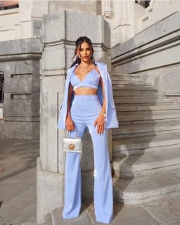 HIGH QUALITY New Fashion 2026 Designer Blazer Suit Set Women's Single Button Diamonds Beaded Camis Blazer Pants Suit 3pcs Set