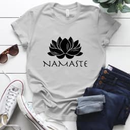 Namaste Letter Print Women T Shirt Short Sleeve O Neck Loose Women Tshirt Ladies Fashion Tee Shirt Tops Camisetas Mujer