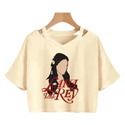 90s Y2k Funny Streetwear Crop Top Lana Del Rey Ldr Sailing T Shirt Cropped Women Vintage T-Shirt Female Tshirt