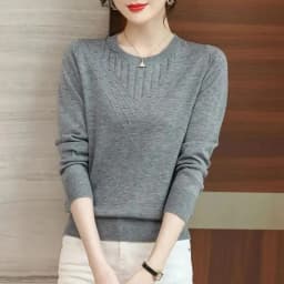 Women's Knitting Tops Autumn Winter 2025New Foreign Sweaters Mother's High Quality Loose Coat Slim Pullover Blouse Ladies Jacket