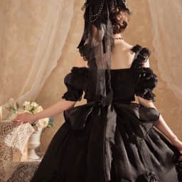 Coalfell Original Solid Color "Swan's Death" Lolita JSK Dress Women FS Full Set Lolita Vestido Fairy Dress Birthday Party Dress