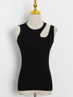 Casual y2k White Cut Out Women's T Shirt Sleeveless Slim T Shirts Female Clothing 2024 Summer Fashion crop top women camisetas