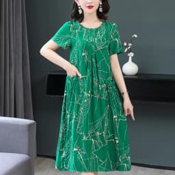 New Fashion Summer Women For women 2023 Plus Size Dress Casual Vintage Elegant Floral Dresses Woman Clothes
