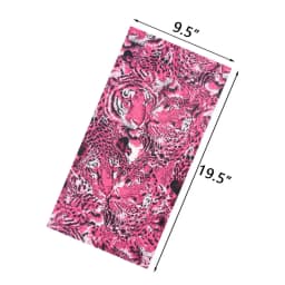 Animal Printed Neck Gaiter Bandana Leopard Pattern Tube Scarf for Women Men Headband for Cycling Hunting Hiking Camping Biking