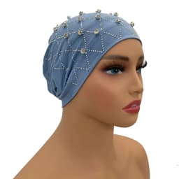 Muslim Inner Hijabs Islam Under Scarf Cap Stretchy Headscarf Bonnet Turbante Mujer Rhinestone Head Wraps for Ramadan Women