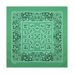 Green Cotton Square Bandana Scarf High Quality New Design Hip Hop Scarf Print Headband Paisley Gifts For Men/Boys/Girls
