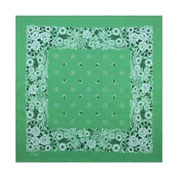 Green Cotton Square Bandana Scarf High Quality New Design Hip Hop Scarf Print Headband Paisley Gifts For Men/Boys/Girls