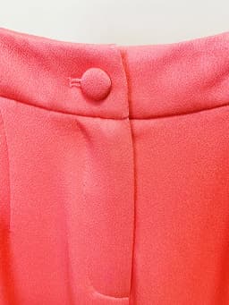 HIGH STREET Newest Fashion 2026 Fluorescent Pink Designer Trousers Women's Wide-leg Long Pants