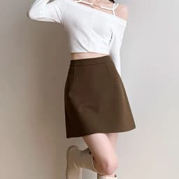Autumn Winter Anti-Exposure Woolen Mini Skirt Women Korean College Style Short Skirts New Thicken Warm High Waist A-Line Skirt