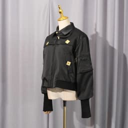 High Street Autumn New Comfortable Casual Style Jacket Women's Stand Up Collar Splicing Design, High-end Short Jacket