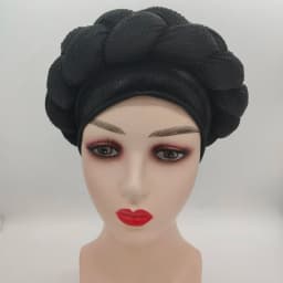 2023 NEW Rhinestone Turban Africain Auto Gele Femme Glitter Elastic Muslim Hijab Bonnet Women Head Wraps Braids Turbante Mujer