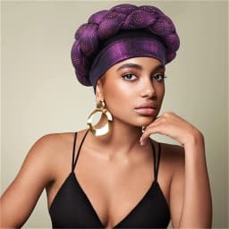 2023 NEW Rhinestone Turban Africain Auto Gele Femme Glitter Elastic Muslim Hijab Bonnet Women Head Wraps Braids Turbante Mujer