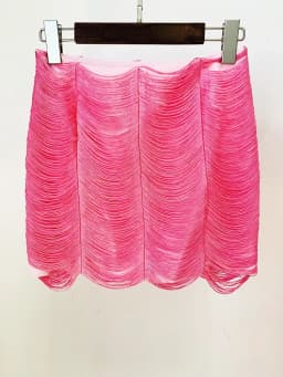 HIGH STREET 2026 Newest Fashion Designer Skirt Women's Tassel Embellished Mini Skirt