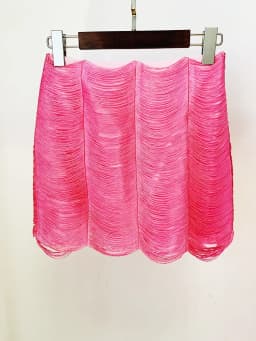 HIGH STREET 2026 Newest Fashion Designer Skirt Women's Tassel Embellished Mini Skirt