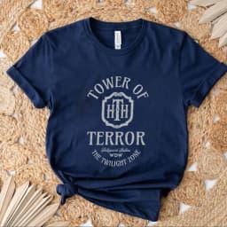 Vintage Tower of Terror T Shirt Tower Hotel Tshirt Studios Retro Shirt WDW Shirts Women Fashion Summer Causal Short Sleeved Top